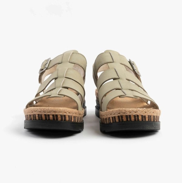 Rieker V7904-52 Womens Sandals - Green