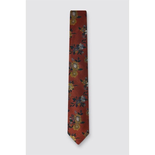Ted Baker Rust Rustic Floral Tie