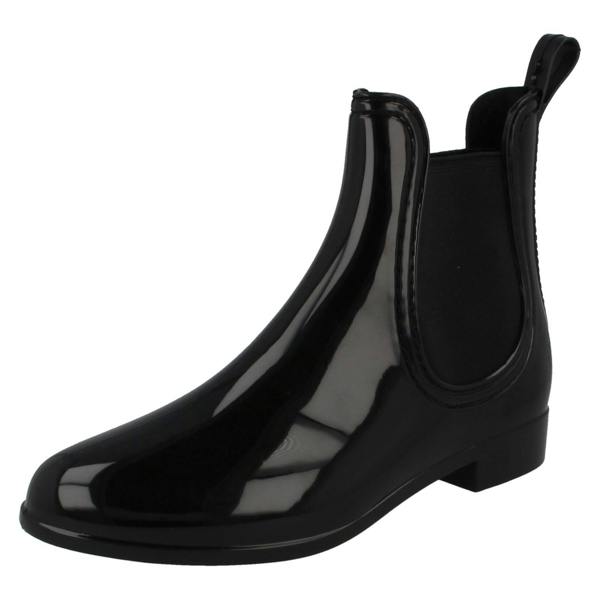 Spot On Ladies Spot On Flat Ankle Wellington Boots X1211
