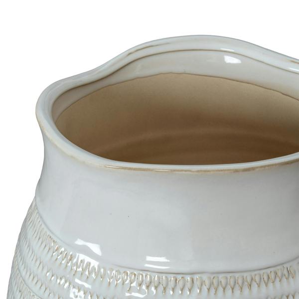 Hill Interiors Tava Hewn Bud Vase - White - 