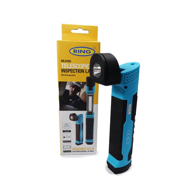 Ring Automotive Ring Telescopic Inspection Lamp Rechargeable LED Work Light 250LM Magnetic