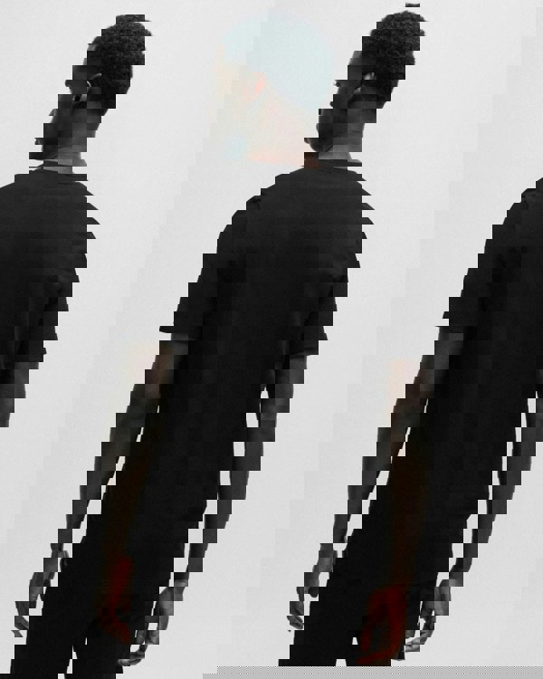 BOSS Orange Mix & Match Mens Stretch-Cotton Regular Fit T-Shirt with Logo Detail NOS - Black 001