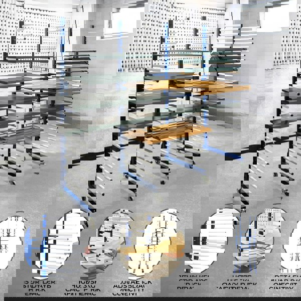 Monster Racking Combi Spray Drying Rack Trolley x 2 & Connector