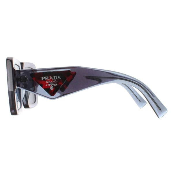 Prada Sunglasses PR23YS 19O70B Transparent Graphite Dark Grey