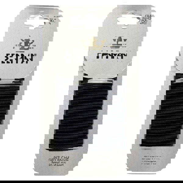 Denman 71033-D 30 x 2mm Black Elastic Hair Bands