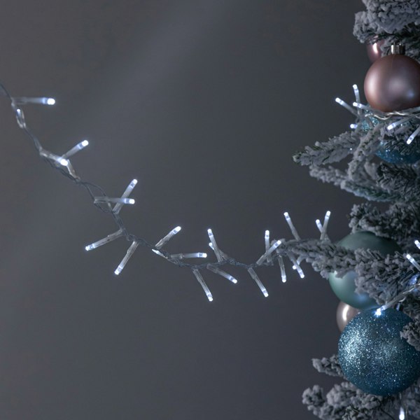 Samuel Alexander 18.7m 750 LED TreeBrights Christmas String Lights with Timer in White on Clear Cable