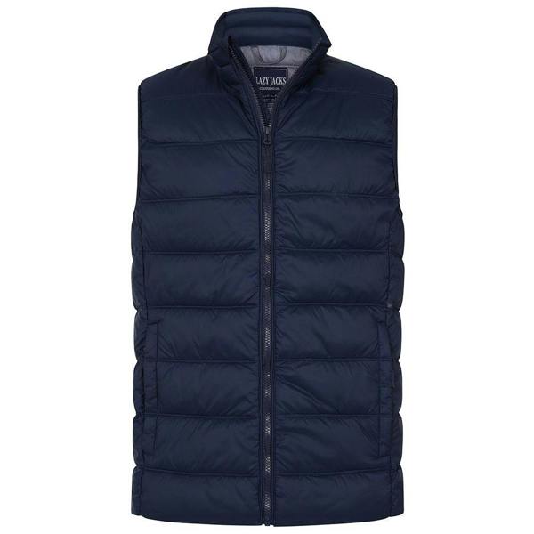 Lazy Jacks Mens Quilted Gilet - Marine - 