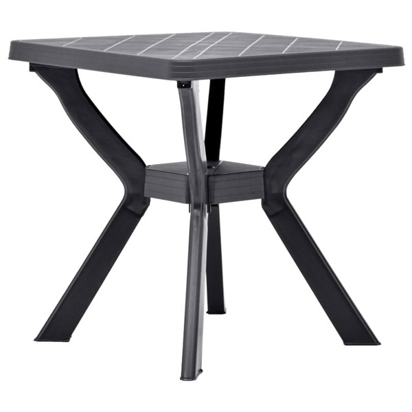 Berkfield Bistro Table Anthracite 70x70x72 cm Plastic