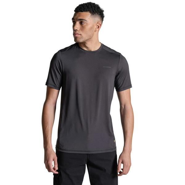 Craghoppers Mens Charon II Reflective Logo T-Shirt - Black - 