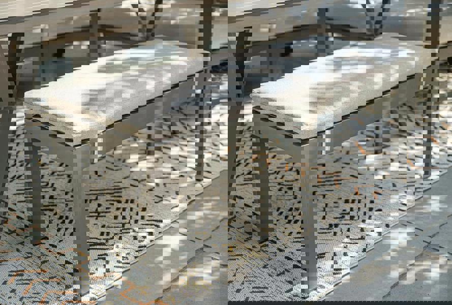 Garden Impressions Rondo - Large Garden Lounge Corner Sofa Group with Bench and Dining Table