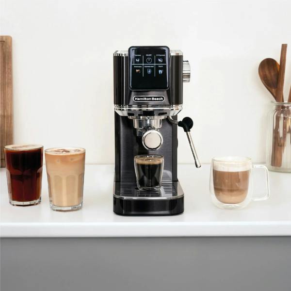 Hamilton Beach BaristaPro Touch 5-in-1  Espresso Machine Black