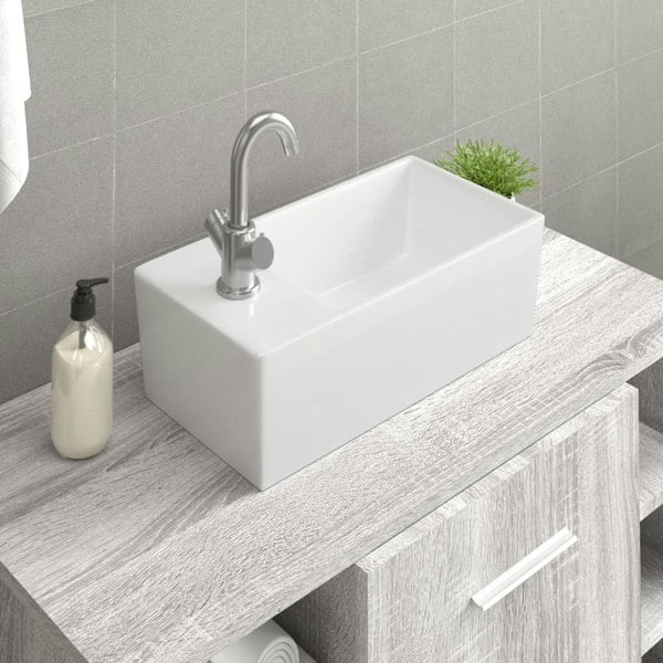 Berkfield Sink Basin Faucet Ceramic Square(not for individual sales / blocked all in blockcades)
