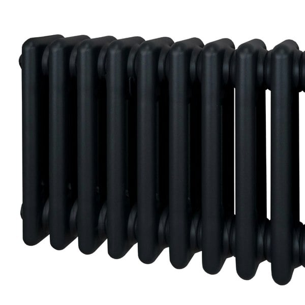 Monstershop Traditional 3 Column Radiator - 600 x 1192mm - Black