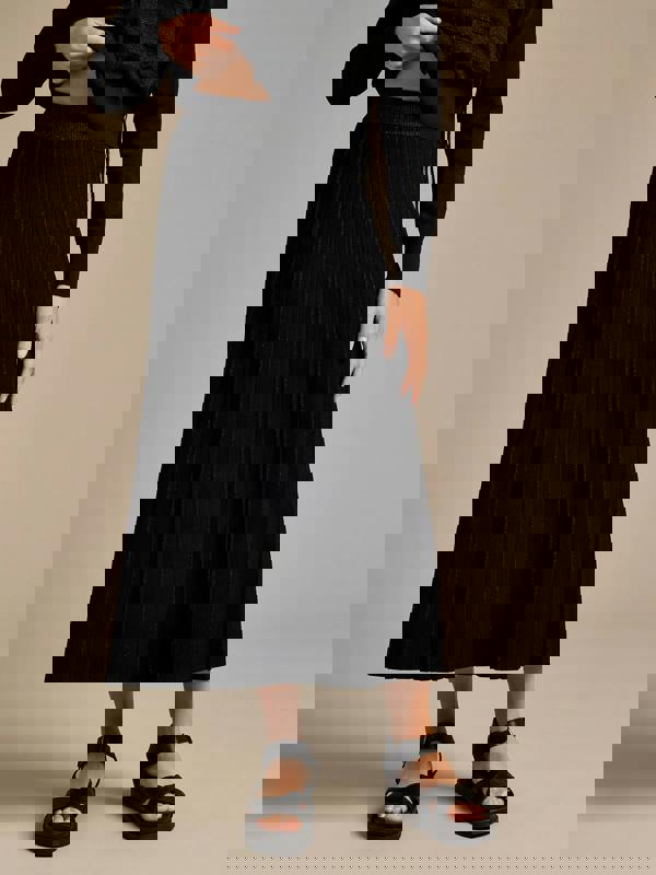 GWD Phyllis Sparkle Pleated Knitted Skirt