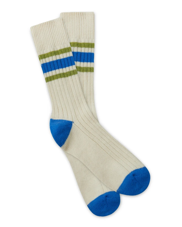 Peregrine Merino Wool Park Socks - Ecru