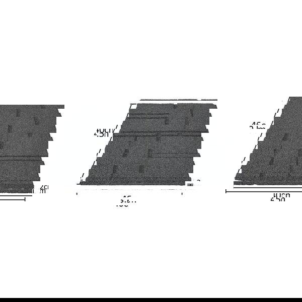 Nicoman Reversible Garden Stepping Stones Decking Paver 40x40cm
