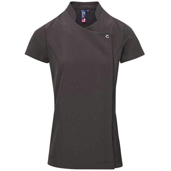 Premier Womens/Ladies Blossom Short Sleeve Tunic - Dark Grey