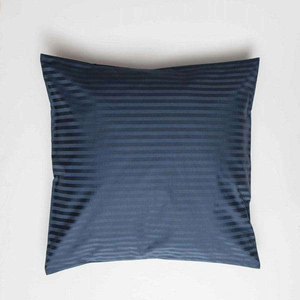 Belledorm 540 Thread Count Satin Stripe Continental Pillowcase - Navy