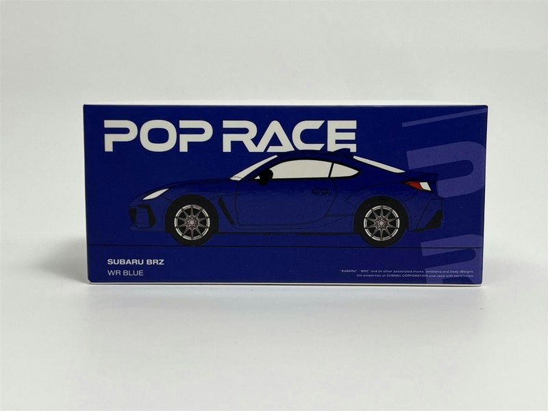 Pop Race Subaru BRZ WR Blue 1:64 Scale PR64SBRZBL01