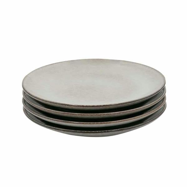 Cooks Professional Set of 4 Nordic Stoneware Side Plates | Grey