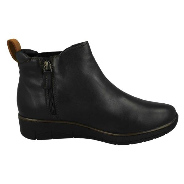 Padders Ladies Padders Wide Fitting Wedge Heeled Ankle Boots Rowen