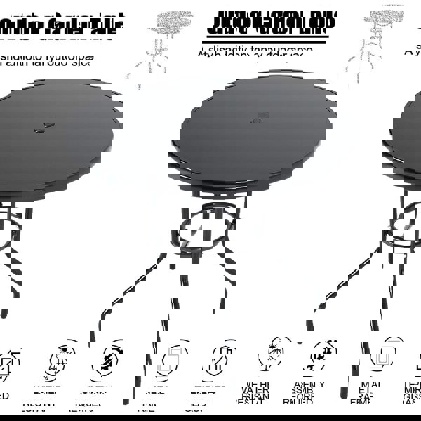 2/4 Seater Outdoor Round Table Garden Tempered Glass Table and Rattan Chairs Garden Dining Sets Living and Home