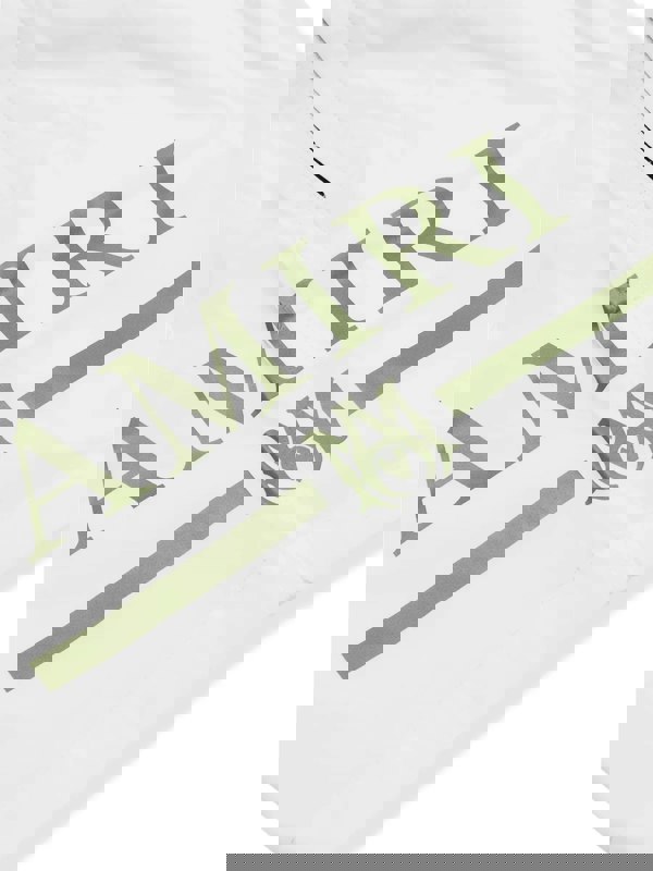 Amiri Ma Bar Logo Swimshorts White Khaki