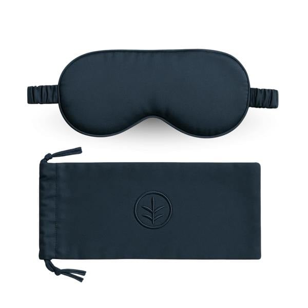 Ethical Bedding Essential Silk Sleep Eye Mask in Navy (Eucalyptus Silk)