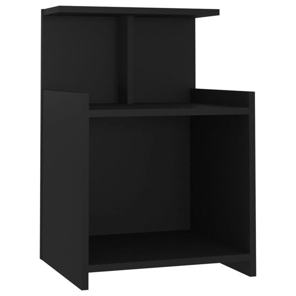 Berkfield Bed Cabinet Black 40x35x60 cm Engineered Wood