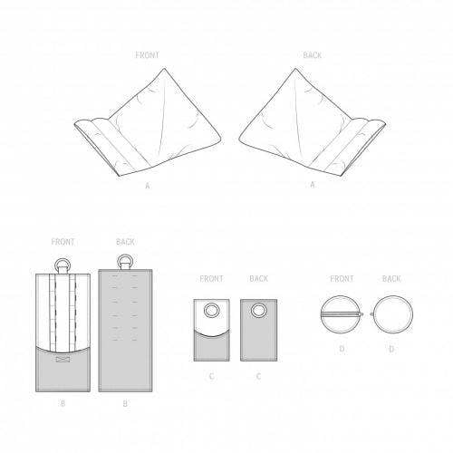 Simplicity Sewing Pattern 9514, Bags, Accessories OS (One Size Only) - Easy