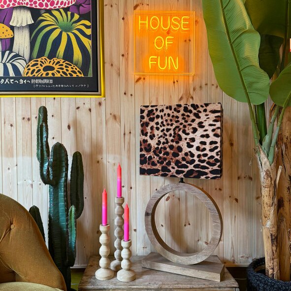 Love Frankie Moon Table Lamp Base in Ash