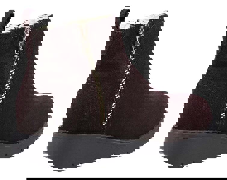 Hush Puppies Libby Womens Wedge Heel Casual Zip-Up Ankle Boots