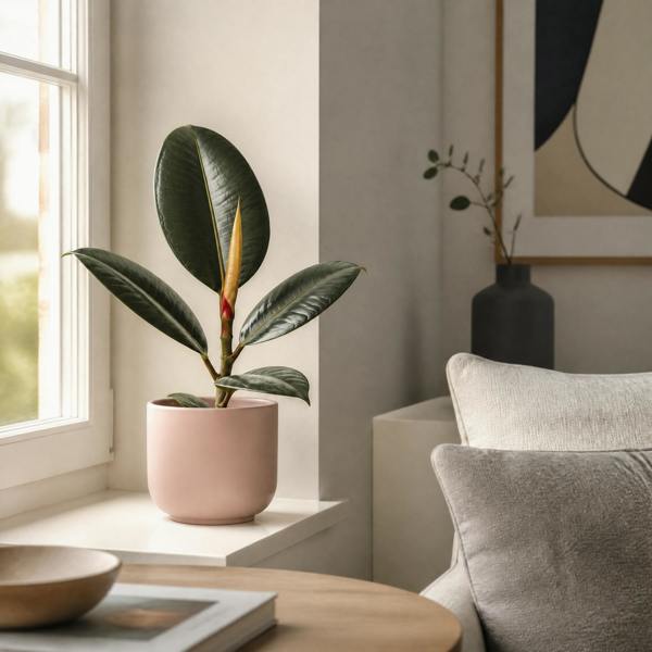 Ficus Robusta Rubber Plant 17cm Pot – Easy Care Indoor Houseplant Plants By Post