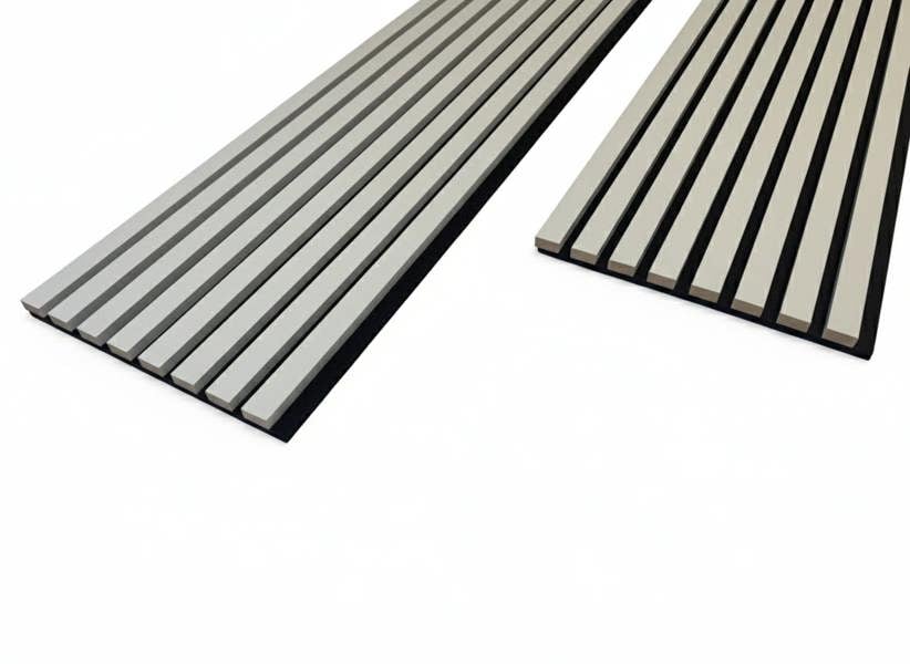 Panel Haus Colour Dove Grey Slat Wall Panel - 240cm x 32cm (2 pack)
