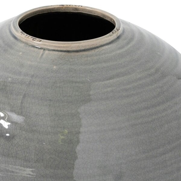 Wyld Haus Starburst Grey Glazed Traditional Ceramic Vase