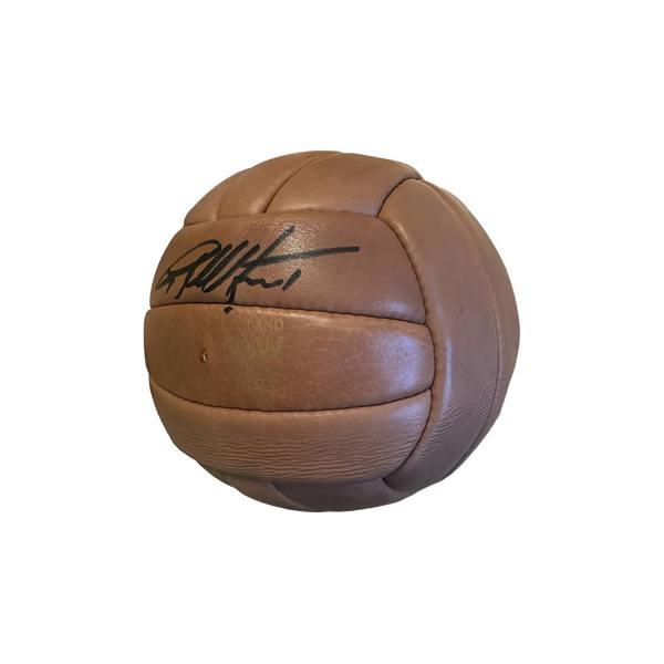 Geoff Hurst Signed Leather Ball