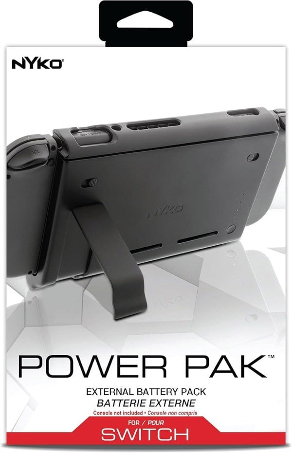 Nyko Power Pak for Nintendo Switch 5000 mAh USB Type C Cable Charge