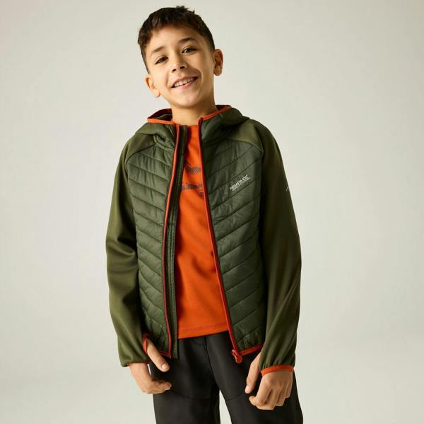 Regatta Kids Andreson Hybrid Padded Jacket - Dark Khaki