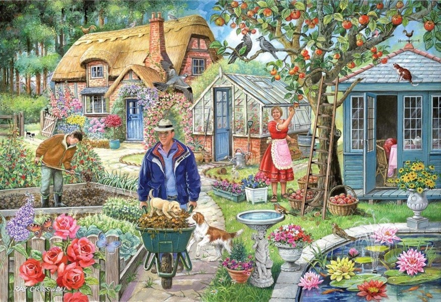 The House of Puzzles No.1 - In The Garden - 1000 Piece Jigsaw Puzzle