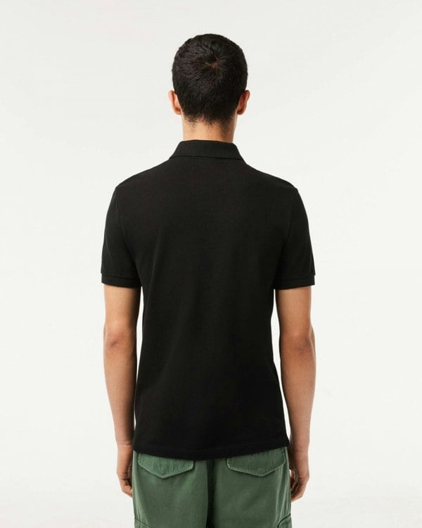 Lacoste Mens Original L.12.12 Slim Fit Petit Piqué Cotton Polo Shirt - Black 031