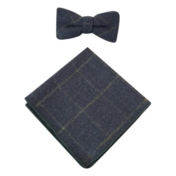 cavani-tweed_bow_navy-check_one-size