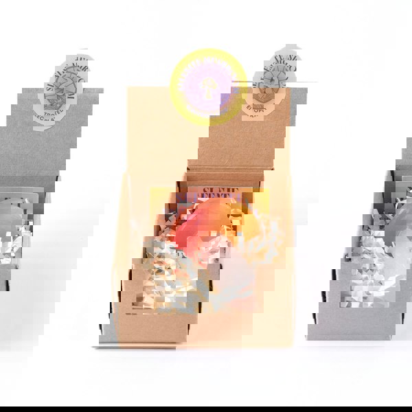 Myga Electroplated Selenite Mushroom (Green/Pink/Purple)