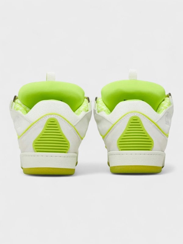 Lanvin Curb Sneakers White Fluo Yellow
