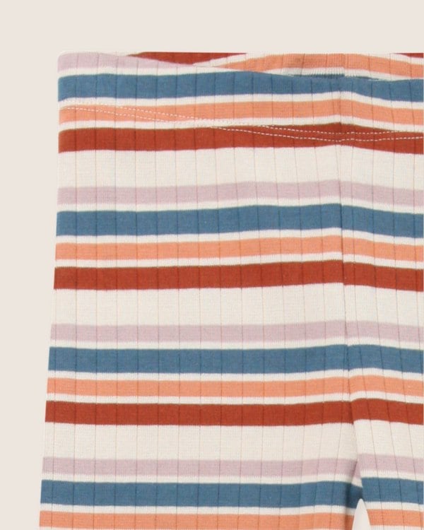 organic cotton Multicolour Retro Stripe Print Leggings - Image 4