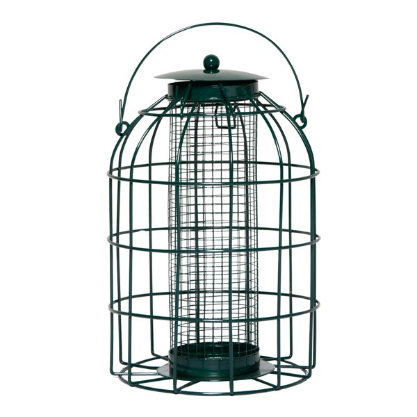 Samuel Alexander Metal Hanging Bird Nut Feeder with Squirrel Guard