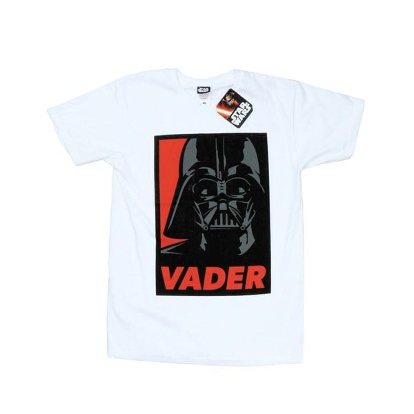 Star Wars Mens Darth Vader Poster Cotton T-Shirt - White