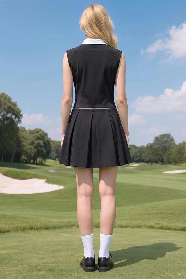 Anniou Women's Golf Dress Sleeveless