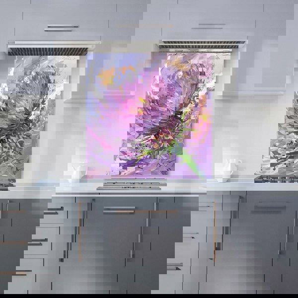 Warren Reed - Designer Abstract Thistle Explosion Kitchen Splashback