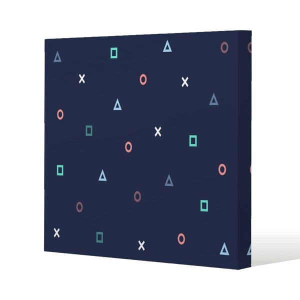 Benjamin Tate Design Hipster Pattern (Canvas Print)
