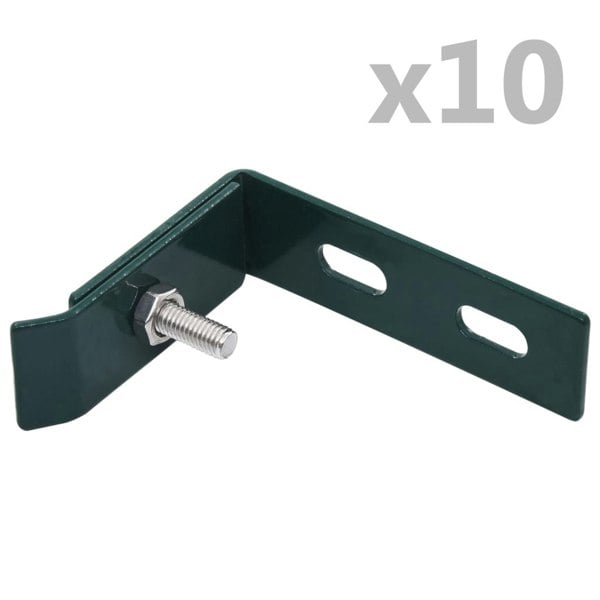 Berkfield Wall Corner Connector 10 Sets Green